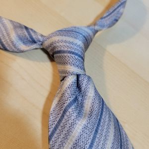 Pierre Cardin Blue purple white silk tie